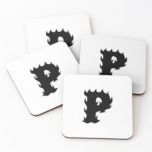 Item preview, Flaming P Letter Monogram –  Black Edition designed and sold by uncoXab.