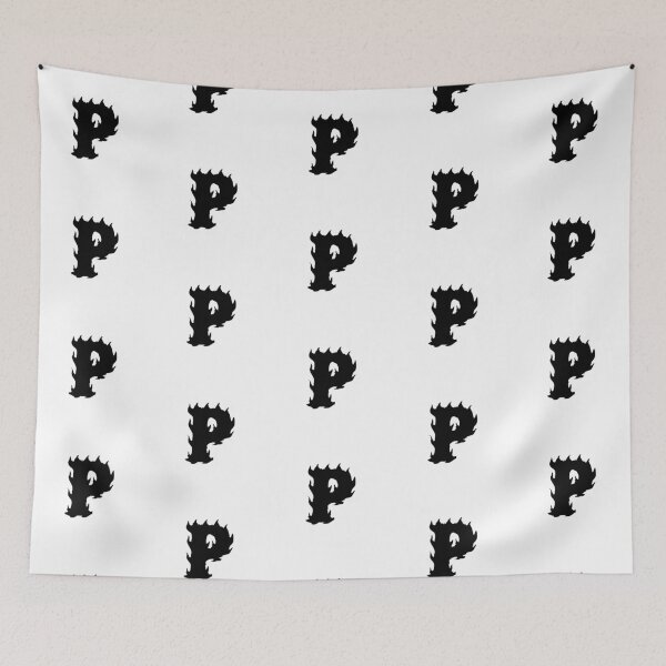 Item preview, Flaming P Letter Monogram –  Black Edition designed and sold by uncoXab.