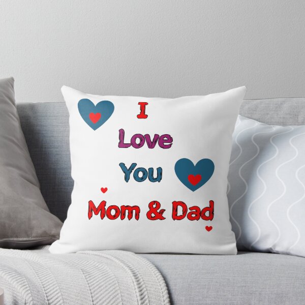 Item preview, I Love You Mom and Dad Cute Family Heart Design designed and sold by Swati's Digital Den.