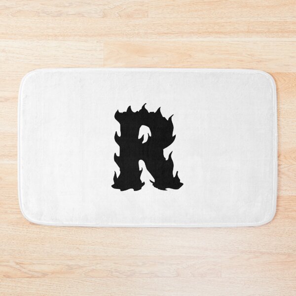 Item preview, Flaming R Letter Monogram –  Black Edition designed and sold by uncoXab.