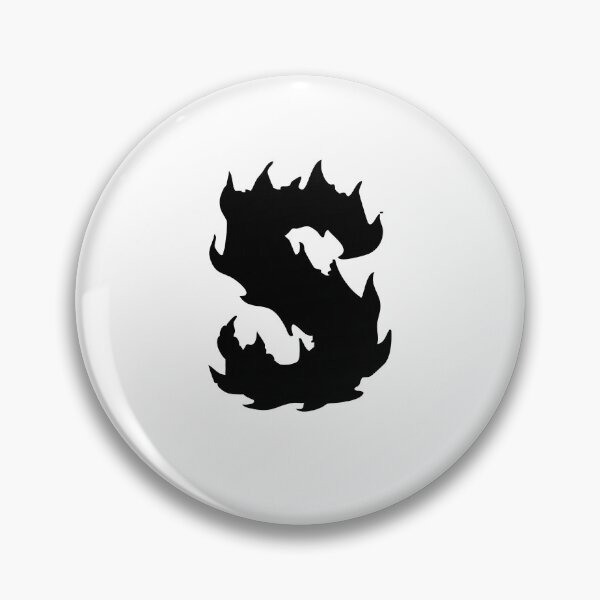 Item preview, Flaming S Letter Monogram –  Black Edition designed and sold by uncoXab.