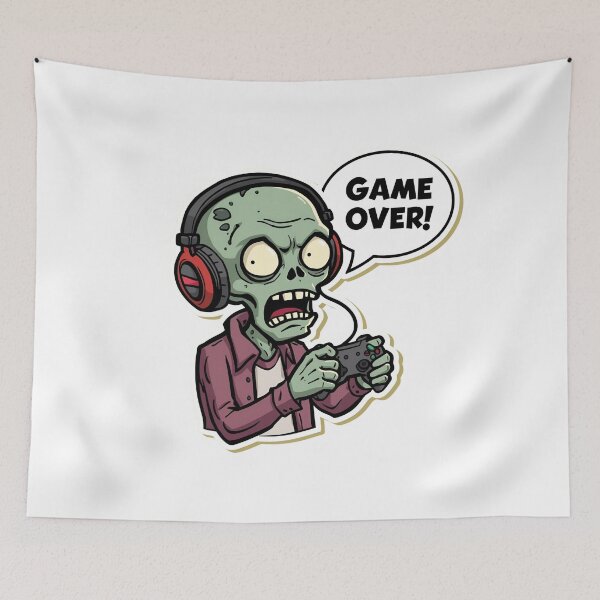 Item preview, Zombie Gamer – Game Over Funny Halloween Gaming Design designed and sold by Activity01.