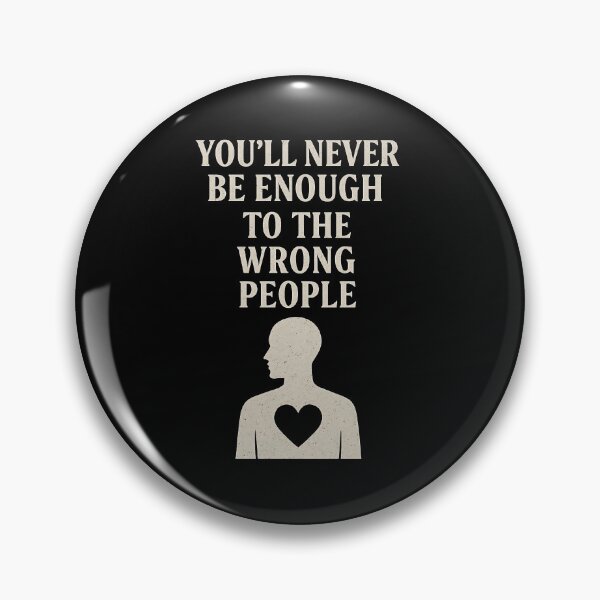 Item preview, Youll Never Be Enough Quote with Silhouette and Heart Graphic designed and sold by Weorus.