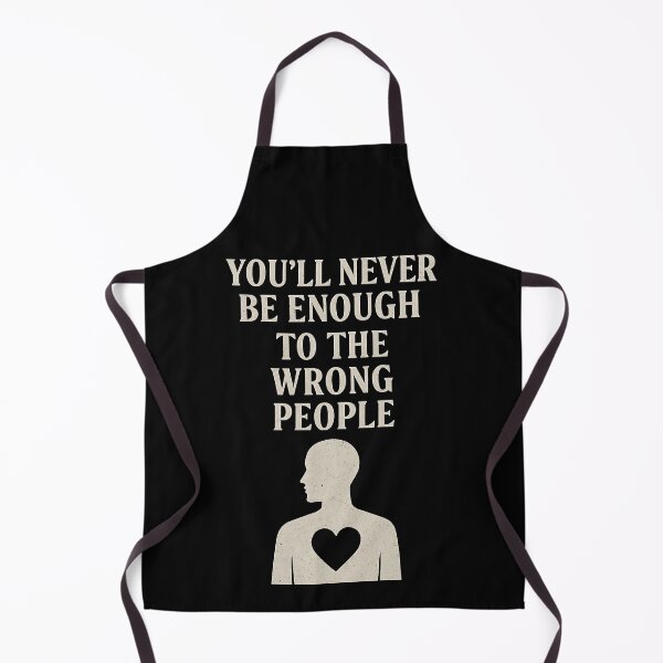 Item preview, Youll Never Be Enough Quote with Silhouette and Heart Graphic designed and sold by Weorus.