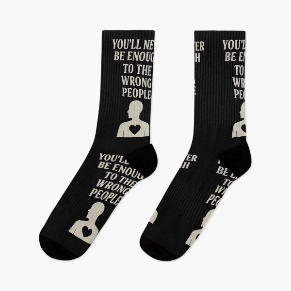 Item preview, Youll Never Be Enough Quote with Silhouette and Heart Graphic designed and sold by Weorus.