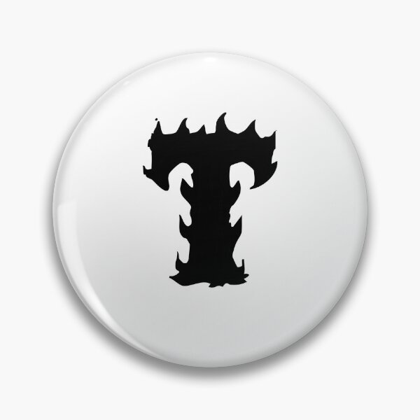 Item preview, Flaming T Letter Monogram –  Black Edition designed and sold by uncoXab.