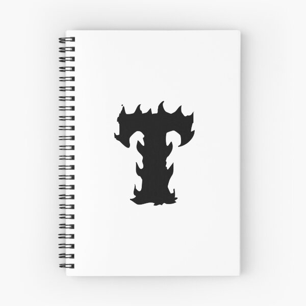 Item preview, Flaming T Letter Monogram –  Black Edition designed and sold by uncoXab.