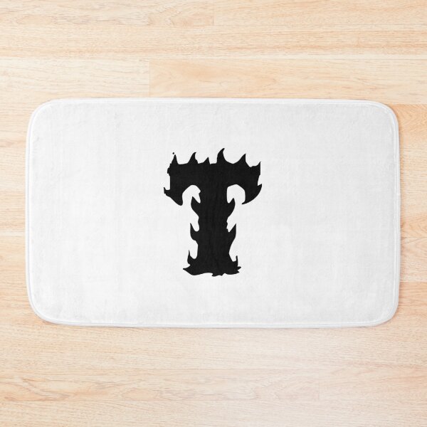 Item preview, Flaming T Letter Monogram –  Black Edition designed and sold by uncoXab.