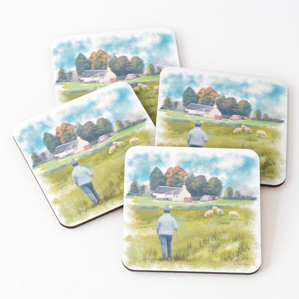 Item preview, “Homeward Bound” walking back to your cozy cottage in the countryside designed and sold by Printfantasia .