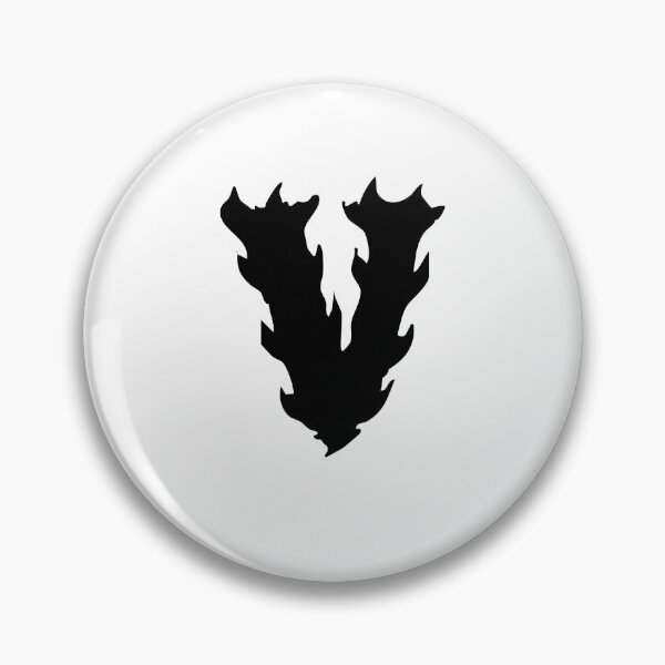 Item preview, Flaming V Letter Monogram –  Black Edition designed and sold by uncoXab.