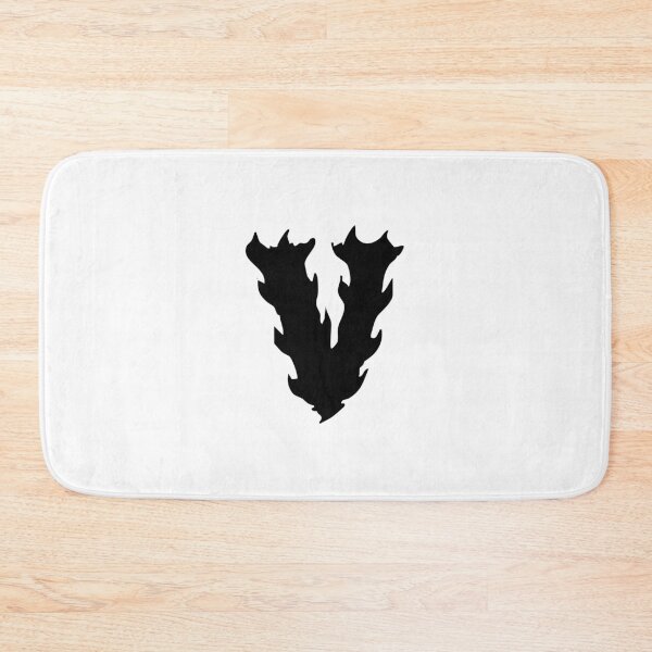 Item preview, Flaming V Letter Monogram –  Black Edition designed and sold by uncoXab.