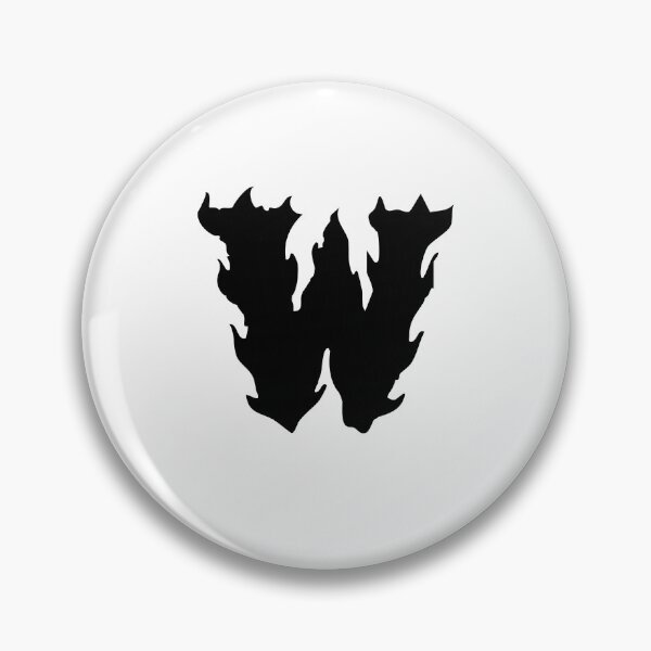 Item preview, Flaming W Letter Monogram –  Black Edition designed and sold by uncoXab.