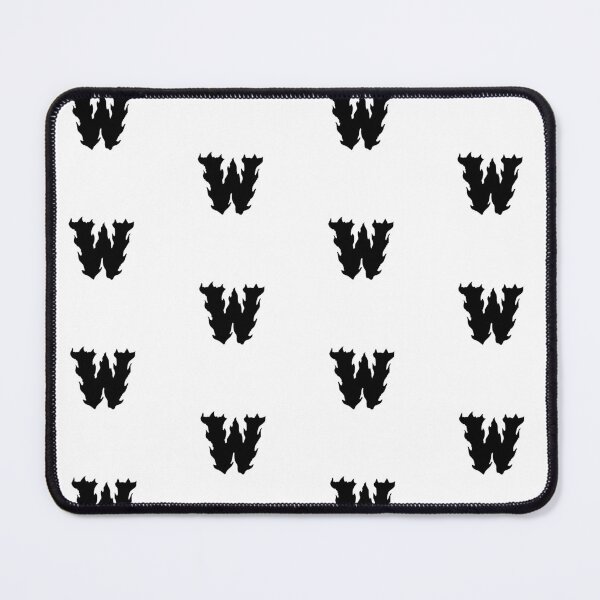 Item preview, Flaming W Letter Monogram – Black Edition designed and sold by uncoXab.