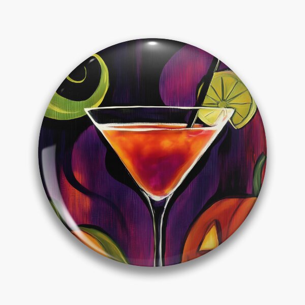Item preview, Sip Into Halloween Fun with a Lime-Garnished Cocktail and Glowing Jack-o-Lanterns designed and sold by OlfactoART Studio.