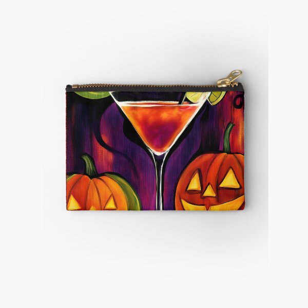 Item preview, Sip Into Halloween Fun with a Lime-Garnished Cocktail and Glowing Jack-o-Lanterns designed and sold by OlfactoART Studio.