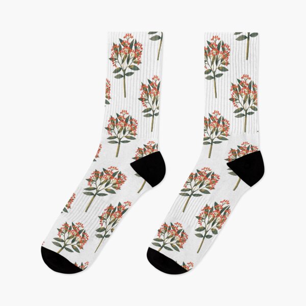 Item preview, Hand drawn print. Seamless delicate watercolor pattern with orange rowan berries on a white background designed and sold by Grin Katalina Floral Patterns & Cozy Art.