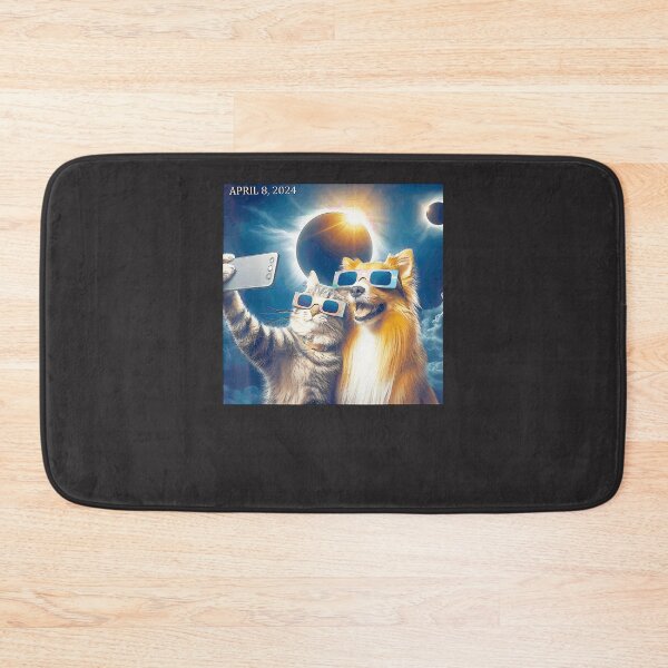 Item preview, Cat-And-Dog-Selfie-With-Solar-2024-Eclipse-Wearing-Glasses-(2) designed and sold by flankaocau.