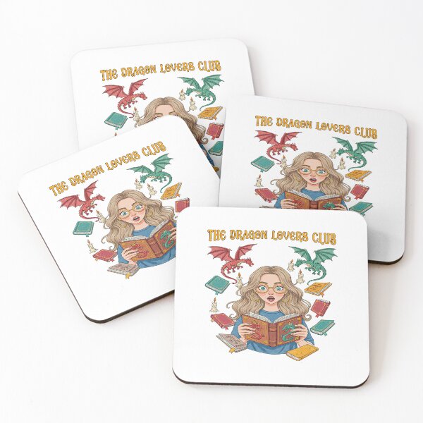 Item preview, Fantasy Bookworm Girl with Dragon Lovers Club designed and sold by TeeARTHY.