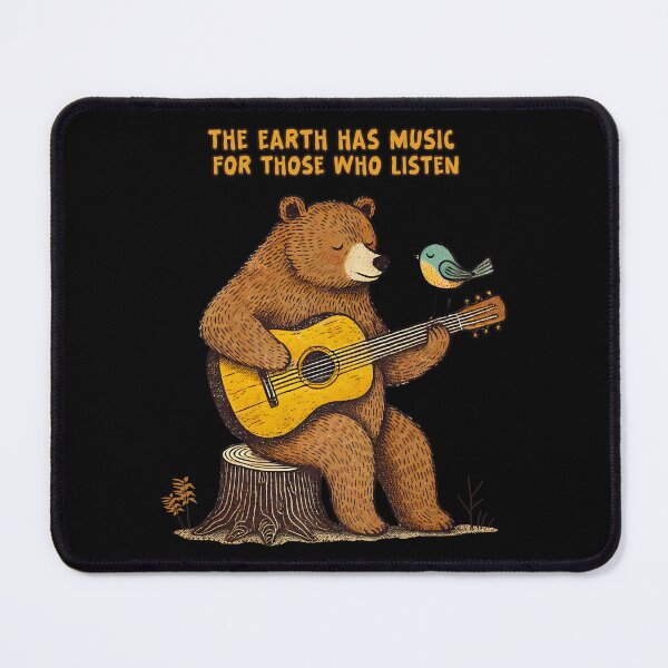 Item preview, Bear Playing Guitar The Earth Has Music designed and sold by TeeARTHY.