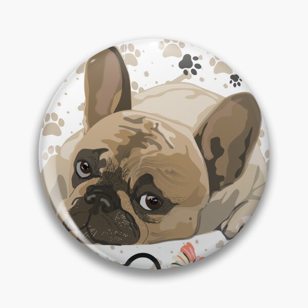 Item preview, Cute French Bulldog with Dog Toys Pattern designed and sold by ShumLab.