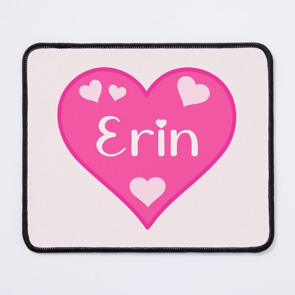 Item preview, Erin Name Pink Heart designed and sold by Jeallan Designs.
