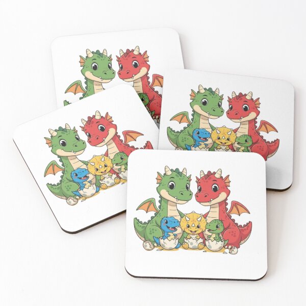 Item preview, Dragon and baby dinosaur designed and sold by PP&RAINBOW SHOP.
