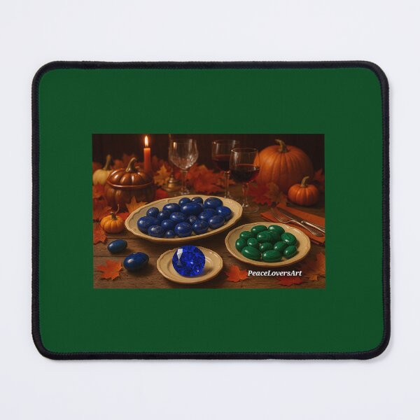 Item preview, Autumn Sparkle with Sapphires, Lapis & Malachite designed and sold by PEACELOVERSART.
