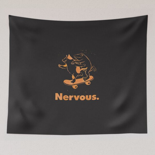 Item preview, Cat-And-Frog-Skateboard-Don'T-Be-So-Nervous-Retro designed and sold by flankaocau.