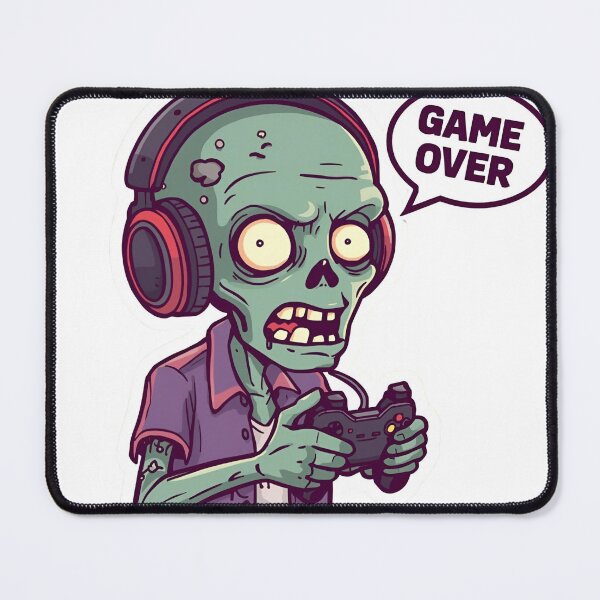 Item preview, Zombie Gamer – Game Over Creepy Funny Halloween Design designed and sold by Activity01.