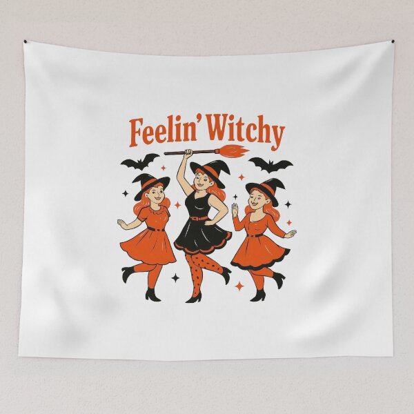 Item preview, Feelin Witchy Retro Pinup Halloween designed and sold by CleanDecor.