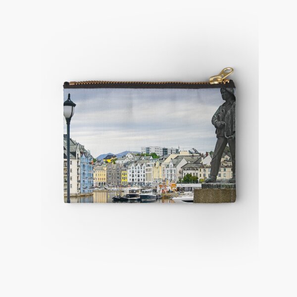 Item preview, The Fisher Boy Statue in Art Nouveau Alesund Norway designed and sold by Martyn R Arnold Fine Art Nature & Landscape Photography.