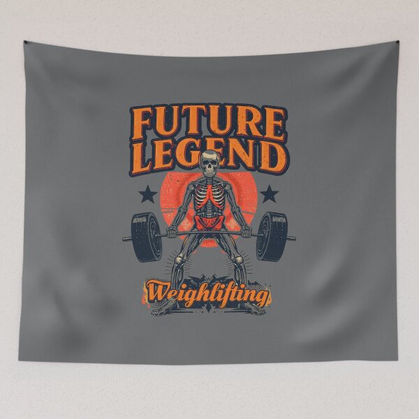 Item preview, Future Weightlifting Legend Skeleton Athlete designed and sold by Zakrytos ★★★★★.