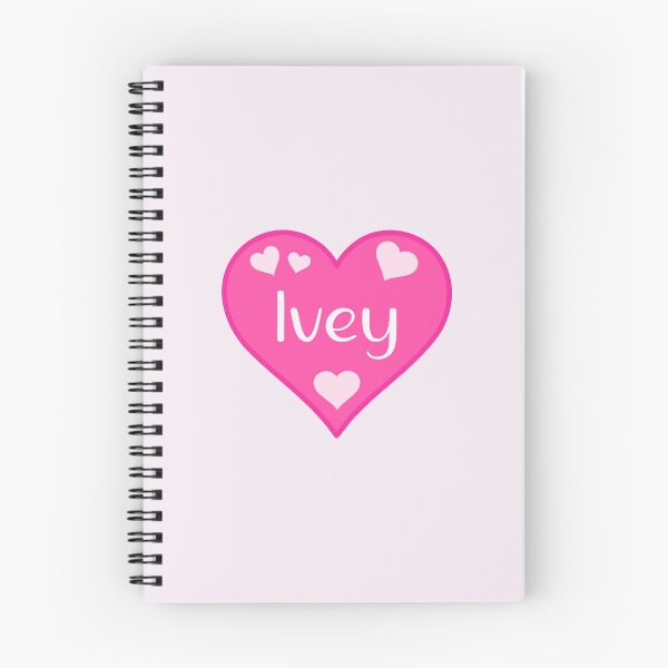 Item preview, Ivey Name Pink Heart  designed and sold by Jeallan Designs.
