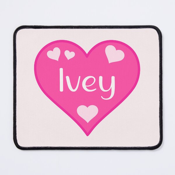 Item preview, Ivey Name Pink Heart designed and sold by Jeallan Designs.