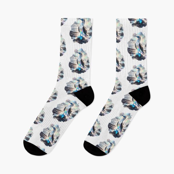 Item preview, Blue-Footed Booby on Volcanic Rocks designed and sold by RubisLeaf.
