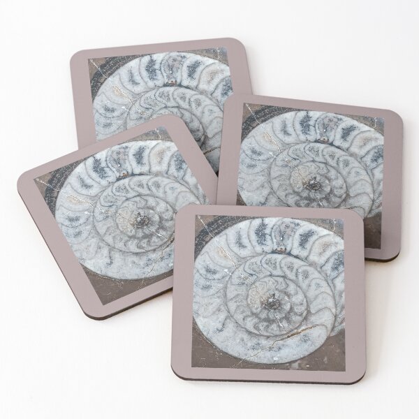 Item preview, Ancient Ammonite Fossil Spiral Stone Pattern designed and sold by PEACELOVERSART.