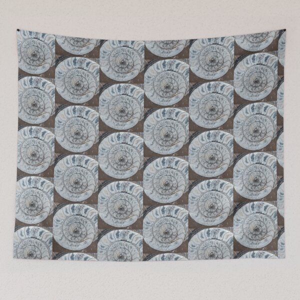 Item preview, Ancient Ammonite Fossil Spiral Stone Pattern designed and sold by PEACELOVERSART.