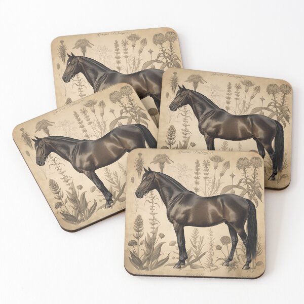 Item preview, Friesian as a Vintage Botanical Illustration designed and sold by Friesian-Fan-S.