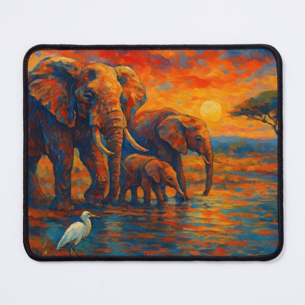 Item preview, Glimpses of the Savanna - Elephant Family designed and sold by BreezyDawnDesigns.