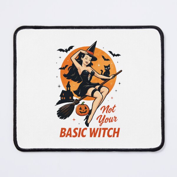 Item preview, Not Your Basic Witch Pinup Retro designed and sold by CleanDecor.