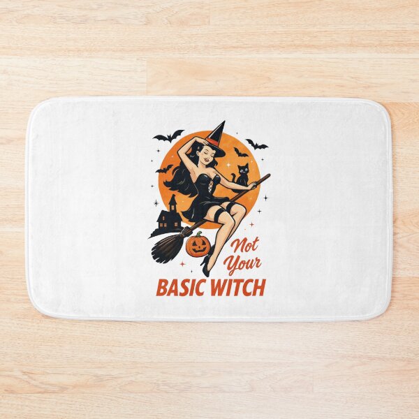 Item preview, Not Your Basic Witch Pinup Retro designed and sold by CleanDecor.