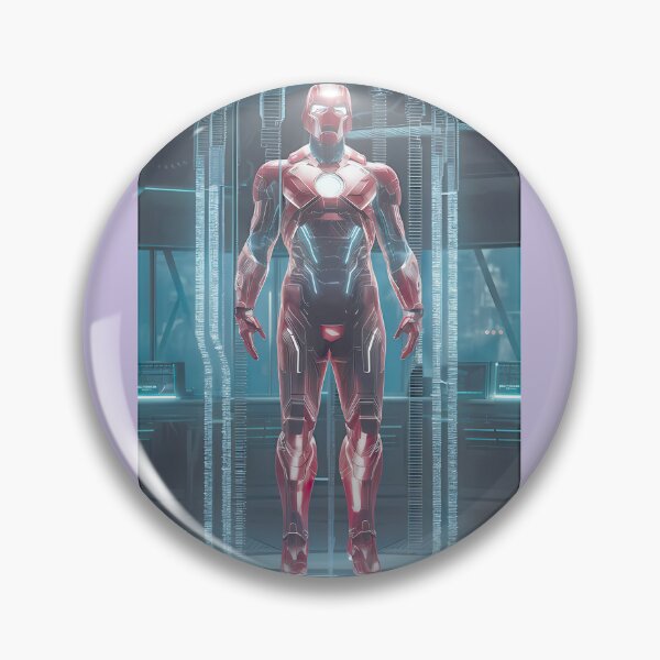 Item preview, Red Tech Suit Hero Hologram Art designed and sold by Timothy Long.