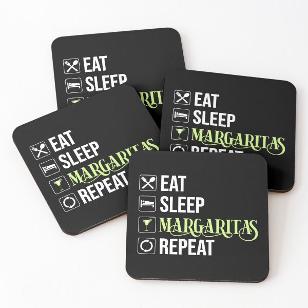 Item preview, Eat Sleep Margaritas Repeat designed and sold by Cat Lady Designs.