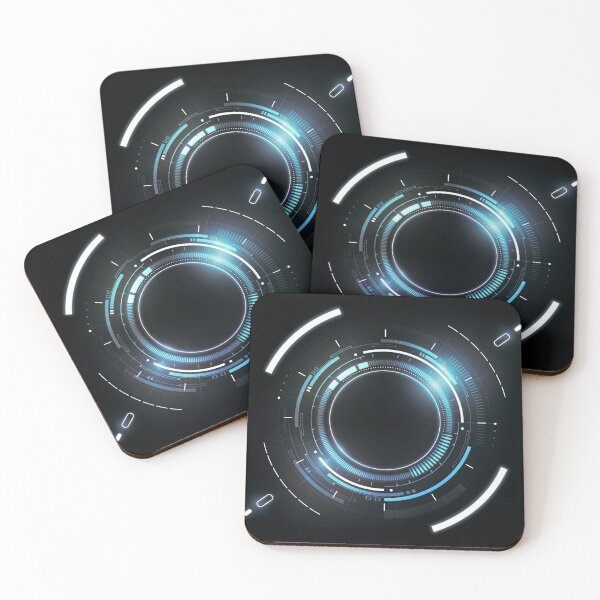 Item preview, Futuristic Sci-Fi HUD Interface – Cyberpunk Tech Design designed and sold by Rechtop.
