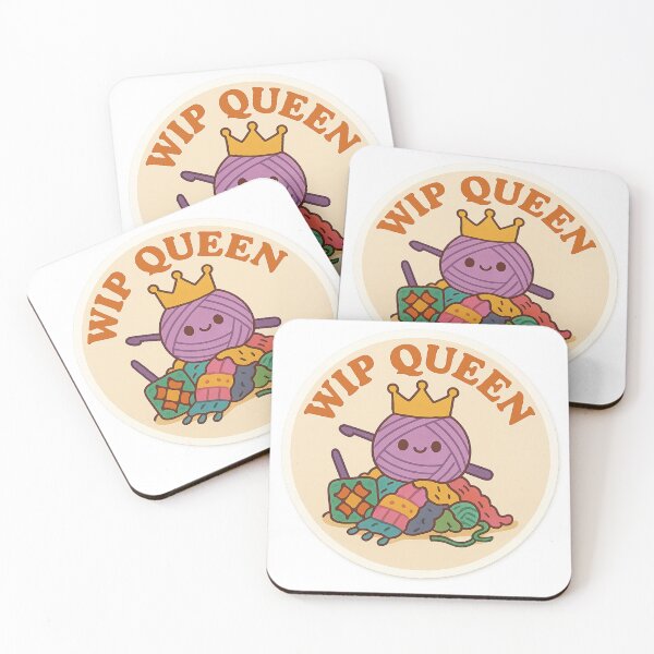 Item preview, WIP Queen – Crochet Life Sticker designed and sold by Lavoretty.