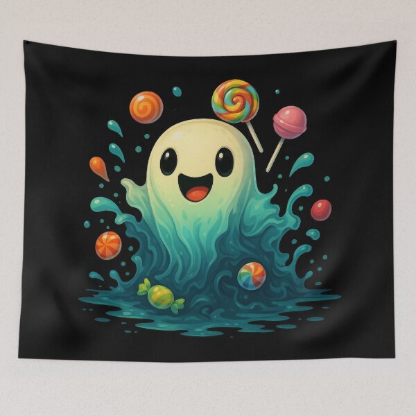 Item preview, Candy Splash Ghost with Lollipops and Sweets designed and sold by Daagath.