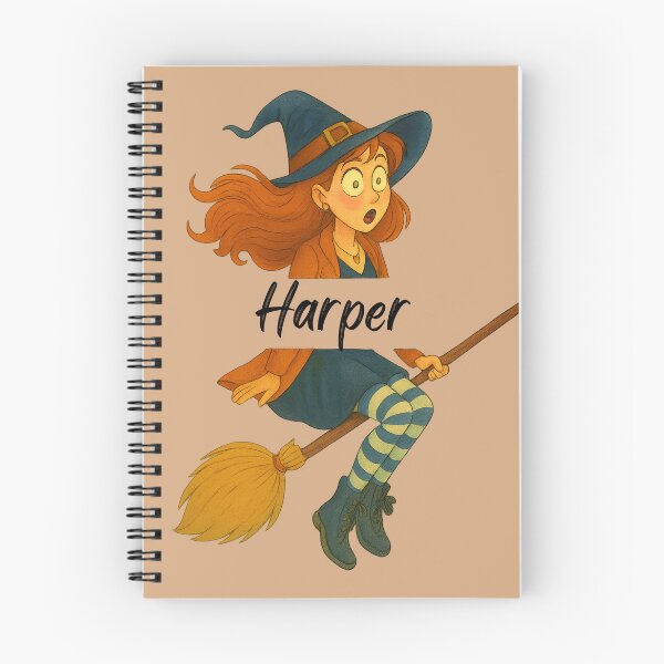 Item preview, Harper Name Customized Halloween Cute Witch designed and sold by Our Bible Journey.