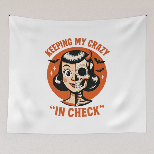 Item preview, Keeping My Crazy Retro Pinup Design designed and sold by CleanDecor.