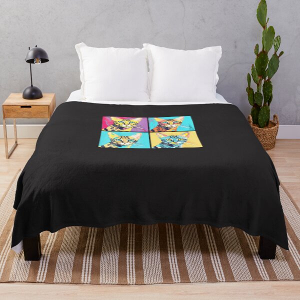 Item preview, Cat-And-Kitten-Pop-Art---Four-Panel---Stylish-And-Cute-(3) designed and sold by flankaocau.