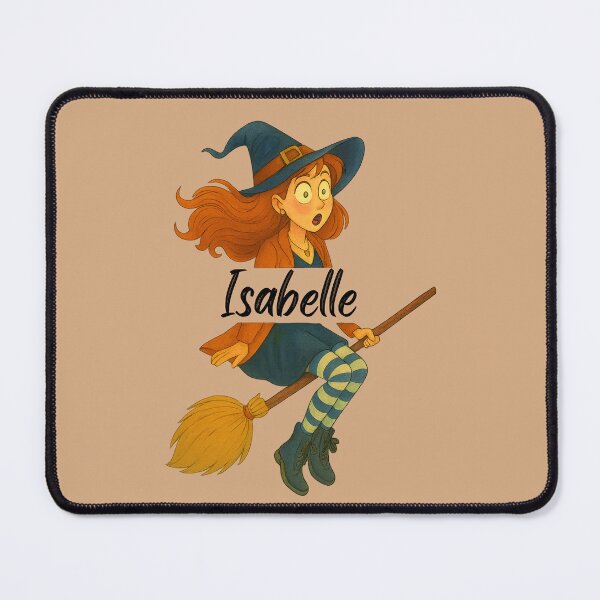 Item preview, Isabelle Name Customized Halloween Cute Witch designed and sold by Our Bible Journey.